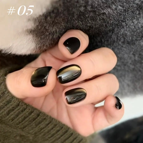 12ml 1-21pcs Brown Gold Cat Eye Gel Nail Polish Hot Selling Winter Whitening Magnet Gel Polish Gold Nails Nail Supplies Nail Art