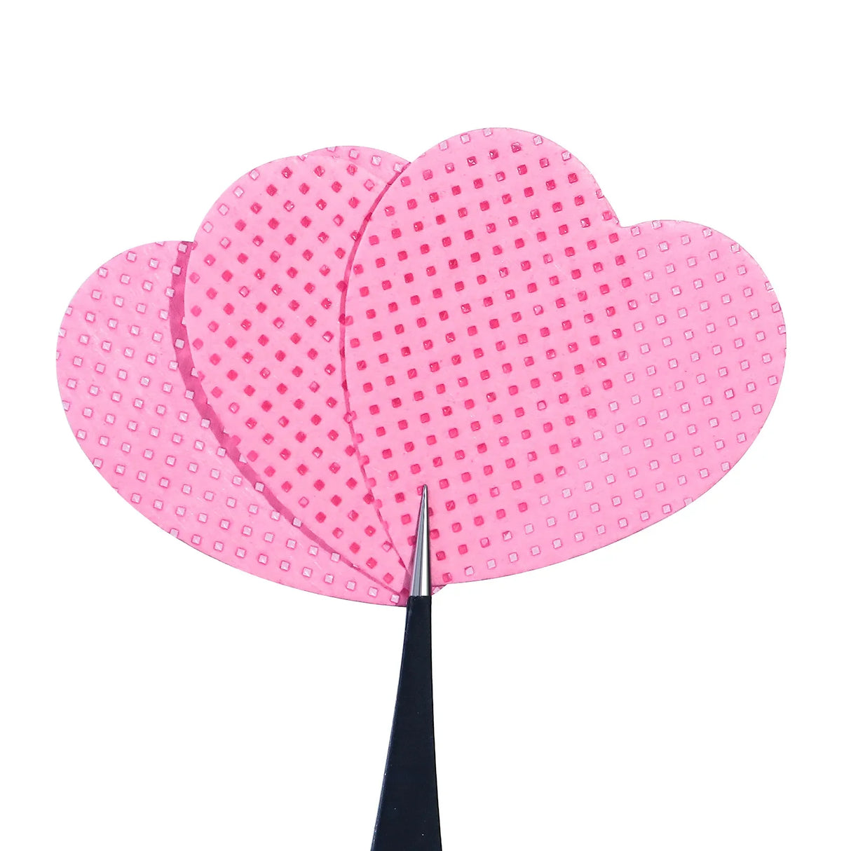 200Pcs Lint Free Nail Wipes Nail Polish Remover Cotton Pad, Heart Shape UV Gel Makeup Cleaning Tools