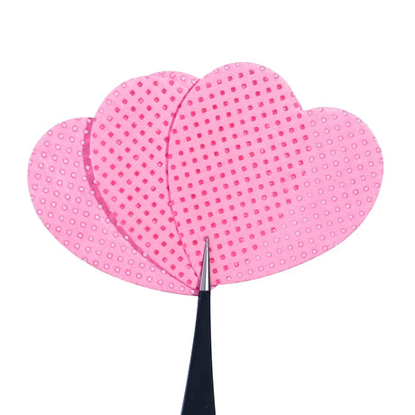 200Pcs Lint Free Nail Wipes Nail Polish Remover Cotton Pad, Heart Shape UV Gel Makeup Cleaning Tools