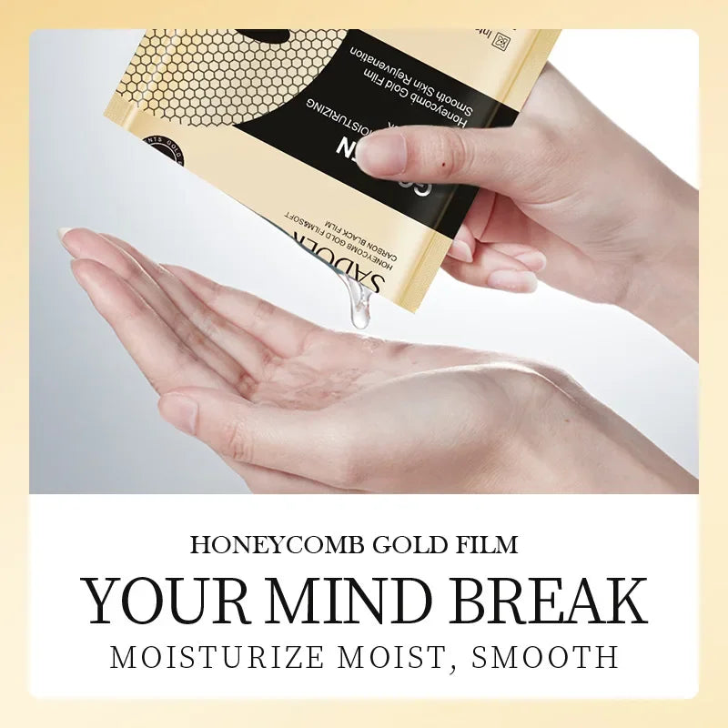 20pcs SADOER 24K Gold Moisturizing Facial Masks skincare Firming Nourishing Smooth Skin Rejuvenation Face Mask Sheets Mask