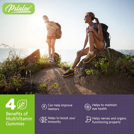 Multivitamin Gummies - Enhances Energy Levels, Immune Support, Antioxidant - with Vitamins and Minerals