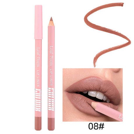 8 Colors Waterproof Lip Liner Pencil Long Lasting Sexy Dark Red Pink Matte Lipstick Pencil Natural Lipliner Pen Red Contour Tint