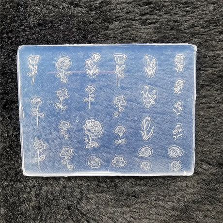 1pc Butterfly Sweater Snowflake 3D Acrylic Mold Photo Frame Silicone Nail Art Nails DIY Nail Art Templates Nails Mold