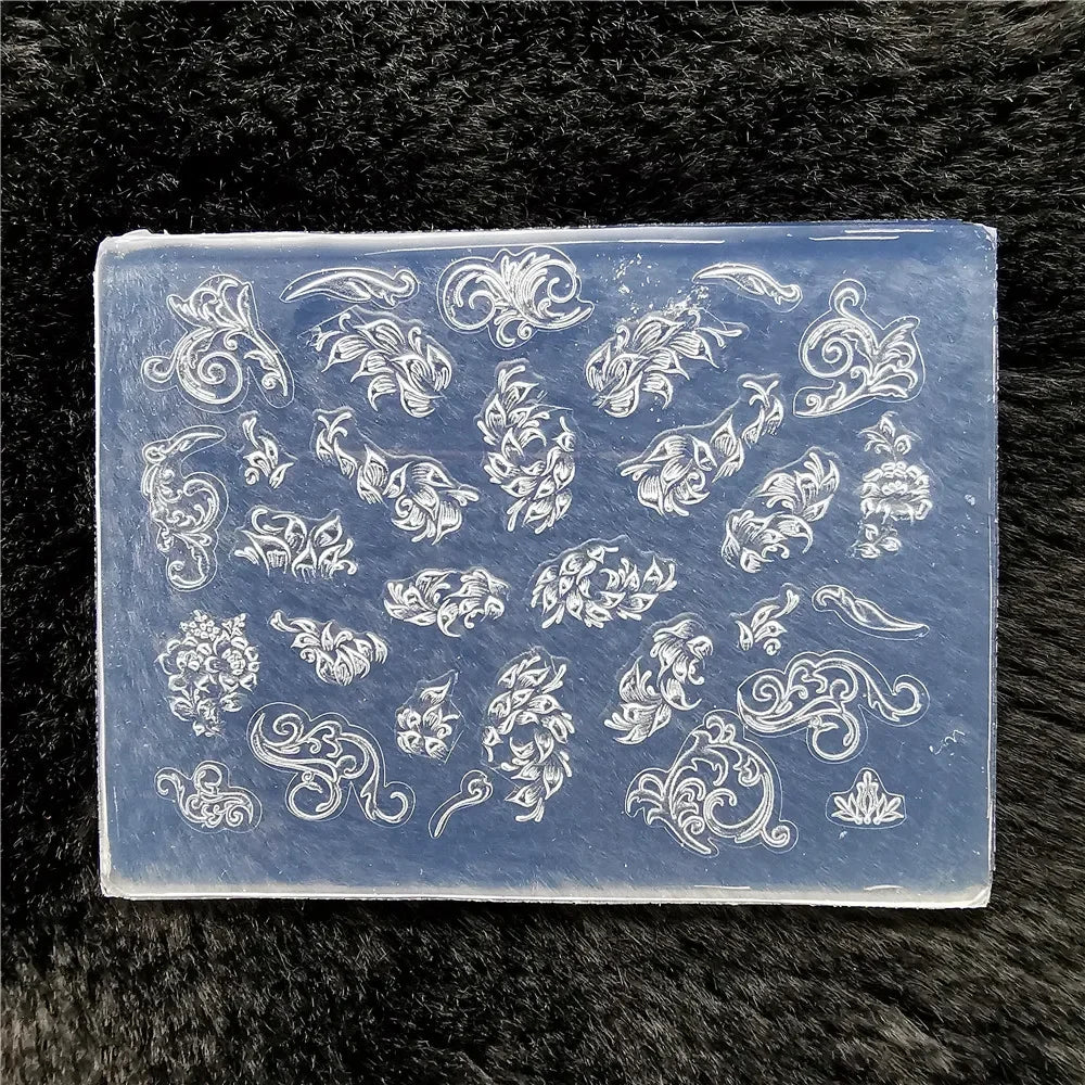 1pc Butterfly Sweater Snowflake 3D Acrylic Mold Photo Frame Silicone Nail Art Nails DIY Nail Art Templates Nails Mold