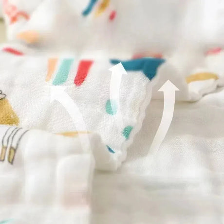 Random 5pcs Muslin 6 Layers Cotton Soft Baby Towels Baby Face Towel Handkerchief Bathing Feeding Face Washcloth Wipe Burp Cloth
