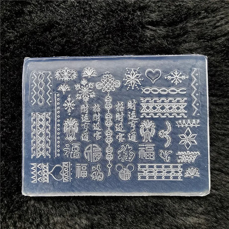 1pc Butterfly Sweater Snowflake 3D Acrylic Mold Photo Frame Silicone Nail Art Nails DIY Nail Art Templates Nails Mold
