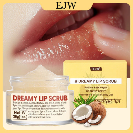 Strawberry Lip Scrub & Repair, Exfoliator & Moisturizer for Chapped, Dry and Flaky Lips,Sugar Lip Scrub Improve Dullness Remove.
