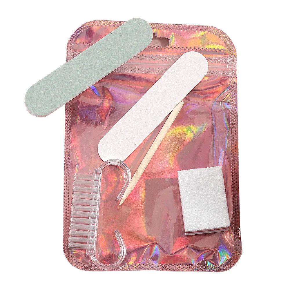1pack ,Manicure And Pedicure Set, Mini Nail File And Orange Nail Stick Set