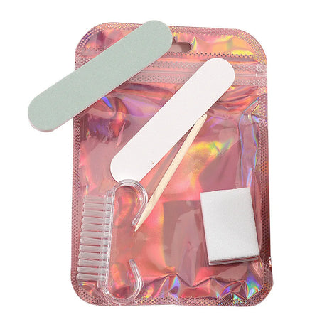 1pack ,Manicure And Pedicure Set, Mini Nail File And Orange Nail Stick Set
