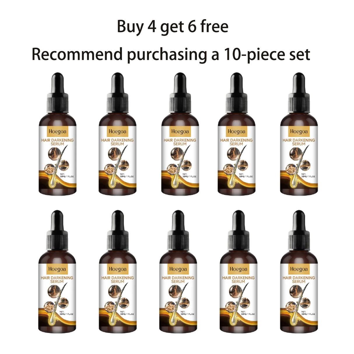 Hair Darkening Serum Deep Clean Scalp Dirt Nourish Strengthen Hair Roots Prevent Hair Loss Anti Breakage Hair Care Essence