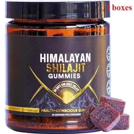 Shilajit Gummies Support Energy and Vitality Berry Flavor with Pomegranate & Honey ExtractDaily Wellness Support 30 Gummies