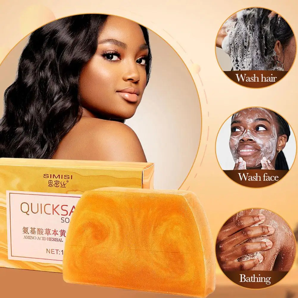 3/6PCS Gold Soap Handmade Essential Oil Soap Black Spots Remover Gentle Clean Shrink Pores Moisturizing Bath Body Face Bar Soap