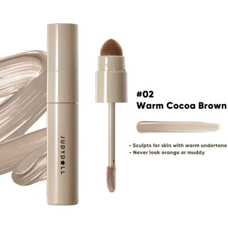 Judydoll Liquid Contouring Highlighter Facial Contour High Gloss Grey Brown Matte Nose Shadow Cream Brighten Face Bronzer Makeup