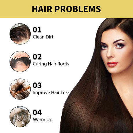 Ginger Hair Growth Shampoo Hair Thickener Fluffy Smoothing Scalp Repair Dry Anti Itching Dandruff Frizz Anti Hair Loss Shampoo