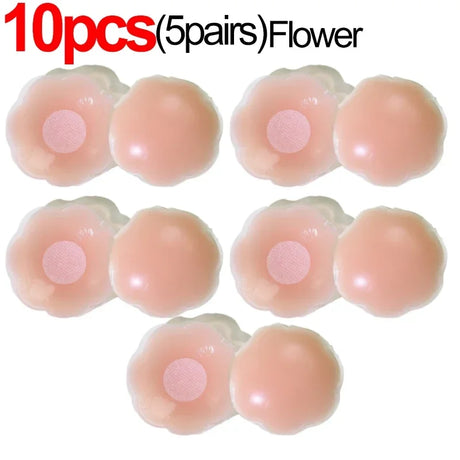 2/20pcs Silicone Nipple Cover Reusable Women Breast Petals Lift Invisible Pasties Bra Padding Stickers Patch Boob Pads Adhesive