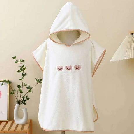 Baby Bath Towel Hooded Soft Coral Velvet Child Bathrobe Cute Cartoon Animal Warm Toddler Sleeping Swaddle Wrap Towel Blanket