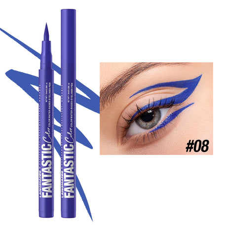 Waterproof Eyeliner Long Lasting Pencil Colourful Pigment Blue
