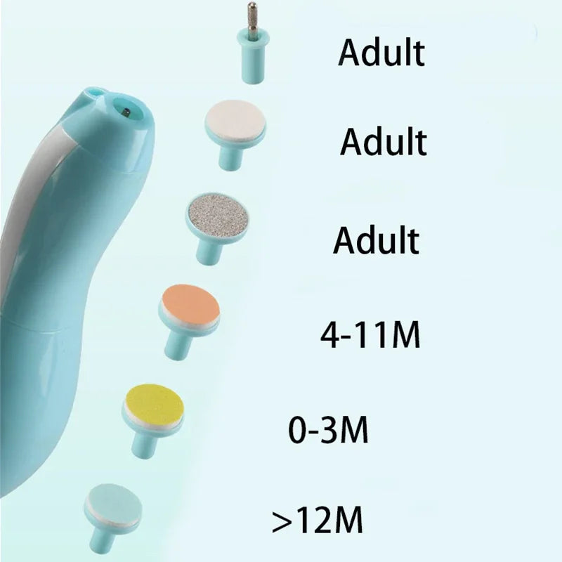 Multifunctional Electric Baby Cutter Trimmer Manicure Tool Set Baby CareNail Trimmer Baby Nail File Clippers Toes Fingernail