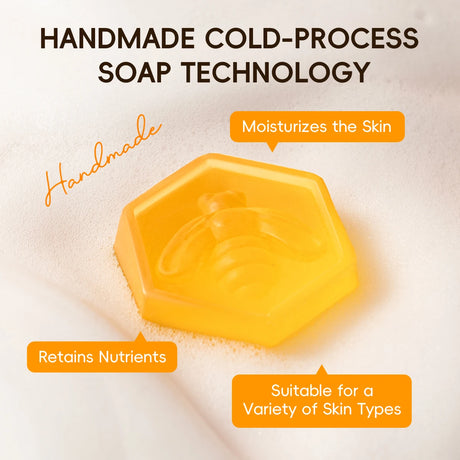 LAIKOU Honey Glow Handmade Soap 20g Smooth Skin Nourishing Gentle Cleansing Daily Body & Face Care