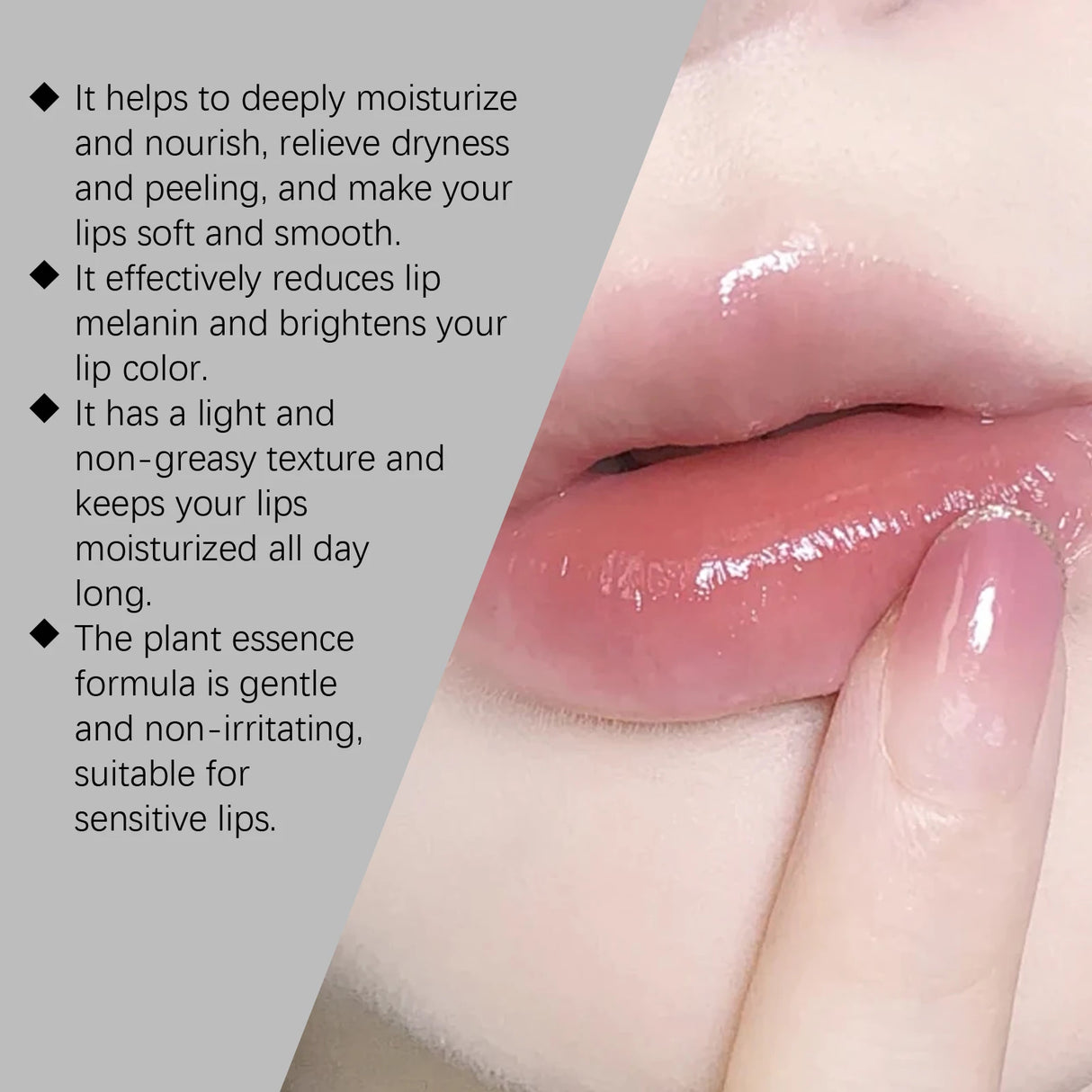 Hyaluronic Acid Moisturizing Lipstick , Refreshing, Hydrating and Preventing Cracking Diluting Lip Lines Daily Care Lip Balm 