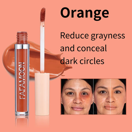 Waterproof Concealer Moisturising Coverage Dark Circles Acne Cream Liquid Foundation Waterproof Correcting Skin Color Cosmetics
