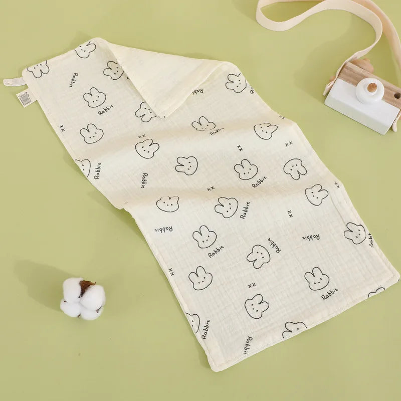 25x50cm Baby Six-layer Pure Cotton Gauze Small Towel Face Towel Square Towel Mouth Towel Baby Washcloth