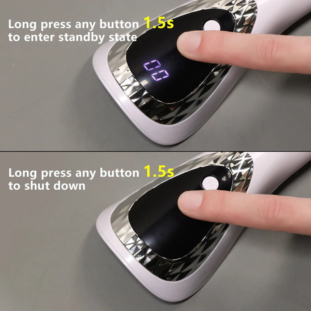 Handheld UV LED Nail Lamp USB Rechargeable Mini Manicure Lamp Nail Dryer With 5 Lamp Beads Quick Drying Gel Nail Polish