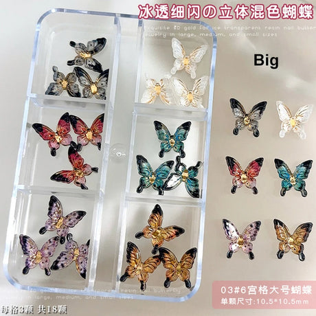 Conch Shell Coconut Tree Mermaid Tail Star Butterfly Heart Rhinestone Bowknot Christmas Snowflake Nail Art Accessory Decorations