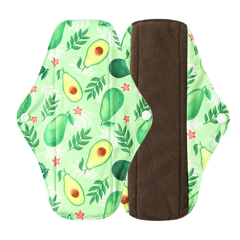 Washable Menstrual Pad Panty Liner Reusable Cloth Sanitary pad Hygienic and Soft Washable Charcoal Menstrual