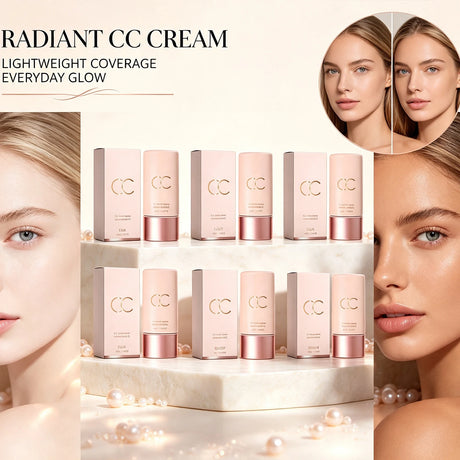 Multi Skin Type Cc Tinted Moisturizer One Step Hydrating Tone up Cream Hide Blemishes Natural Oxidation Resistant Smooth Base