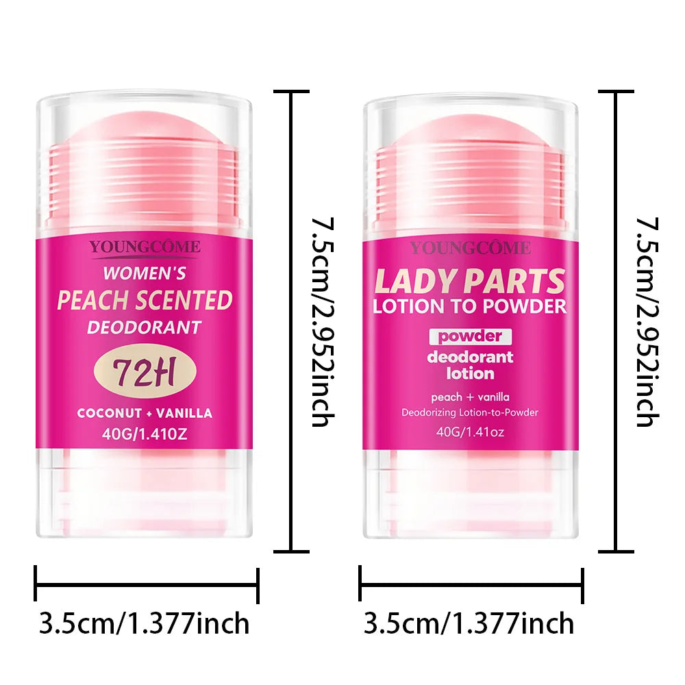 Body Odor Remover Antiperspirant Stick Peach Deodorant Underarm Removal For Women Man Honey Peach Stick Deodorant Stick 40g