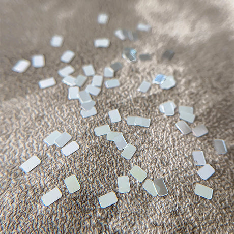 Square silver glitter nail accessories boxed, simple and sparkling, light luxury style, wholesale of wearable nail decorations