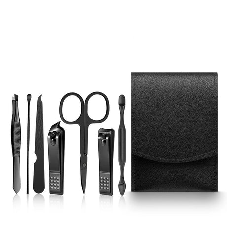 2023 New 7Pcs Portable Luxury Manicure Sets Pedicure Kits Colour Nail Clipper Set Personal Care Tools Eyebrow Scissors