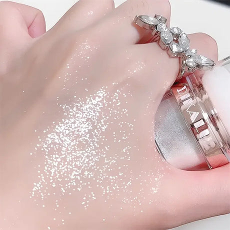 Sparkling Fairy Powder Highlighter -Shimmering Contour Blush for Brightening and Defining Your Features Create a Sparkling Look