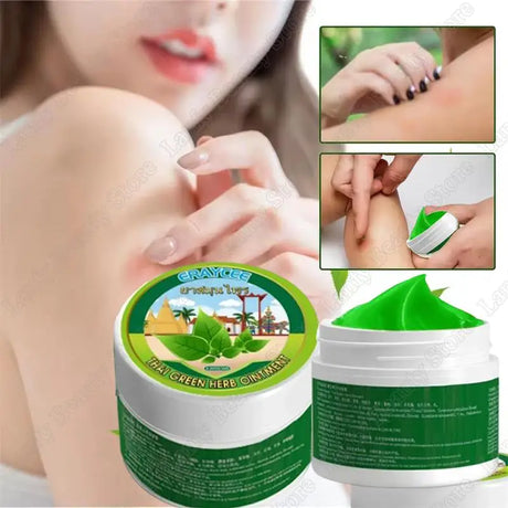Mint Ointment Relieve Dry and Itchy Skin Cooling Cream Prevent Insect Bites Skin Redness and Swelling Treatment Body Care 10g
