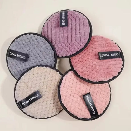 5PCS NEW Face Wash/ Makeup Remover Puff Suitable for Home Or Travel