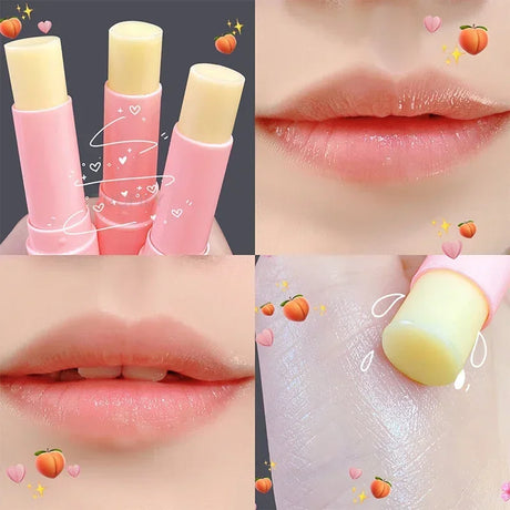Colorless Vitality Color Lip Balm Change Lipstick Peach Girl Moisturizing Long Lasting Lip Gloss Makeup Care Repair Lip Mask