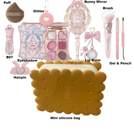 Flowerknows Makeup Set All In Flower Knows Little Angel Highlighter Powder Blush Strawberry Rococo Lip Gloss Perfume Kit