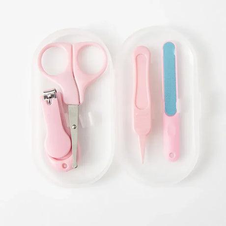 4pcs Nail Trimmer Baby NailsBaby Nail Clipper Set Children Kids Nail Cutter Scissors Files Care Tools Baby Care Items