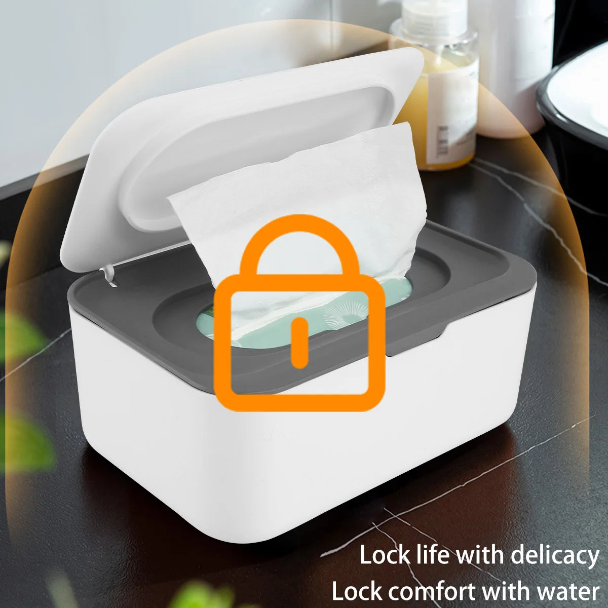 Wipes Dispenser Dustproof Tissues Wipes Case with Lids Multifunctional Baby Wipe Holder Large Capacity Sealing Container Case