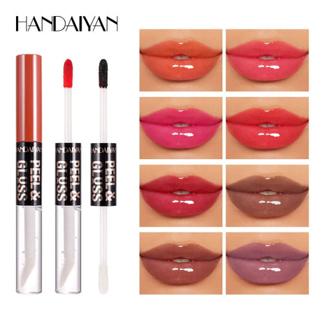 HANDAIYAN Matte Peel-Off Lip Stain Waterproof Transfer-Proof & Moisturizing 2-in-1 | Long-Lasting Lip Gloss & Lipstick