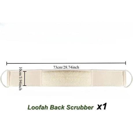 Loofah Sponge for Bathing, Long Strip for Back Scrubbing