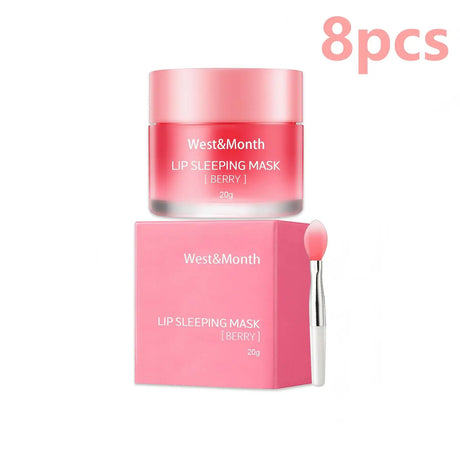 West&Month Lip Sleeping Mask Soften Cracking Lip Dead Skin Remover Dry Lips Treatment Exfoliant for Lips Nourish Jelly Lip Mask