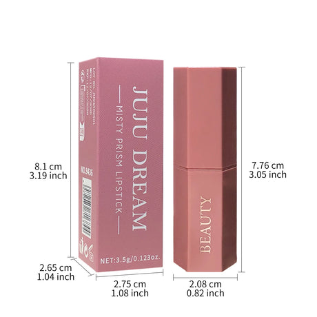 Matte waterproof velvet nude lipstick - Sexy red-brown long-lasting makeup - Professional style, easy to carry