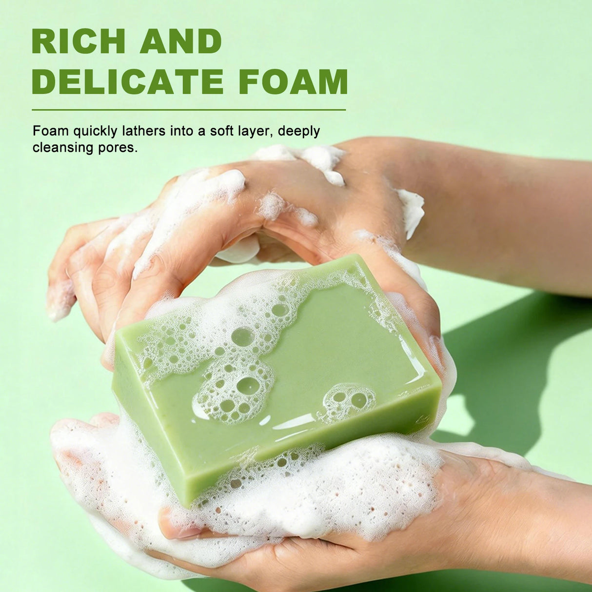 Aloe Vera Essential Oil Soap Deep Cleansing Oil Control Refresh Soothe Redness Face Body Shower Soap Bar Skin Care