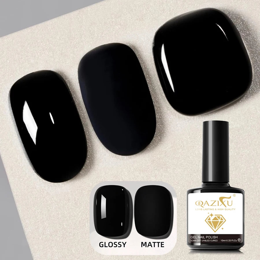 10ml Black Nail Gel Polish Soak Off UV LED Varnish Manicure Tools Design For Home Salon Nail Art DIY Winter For Cool Girls