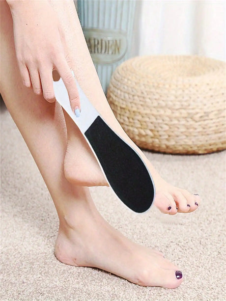 10 double sanded foot files, coarse and fine grinding, double-sided foot scraper, soft foot scab remover, foot care heel scrub