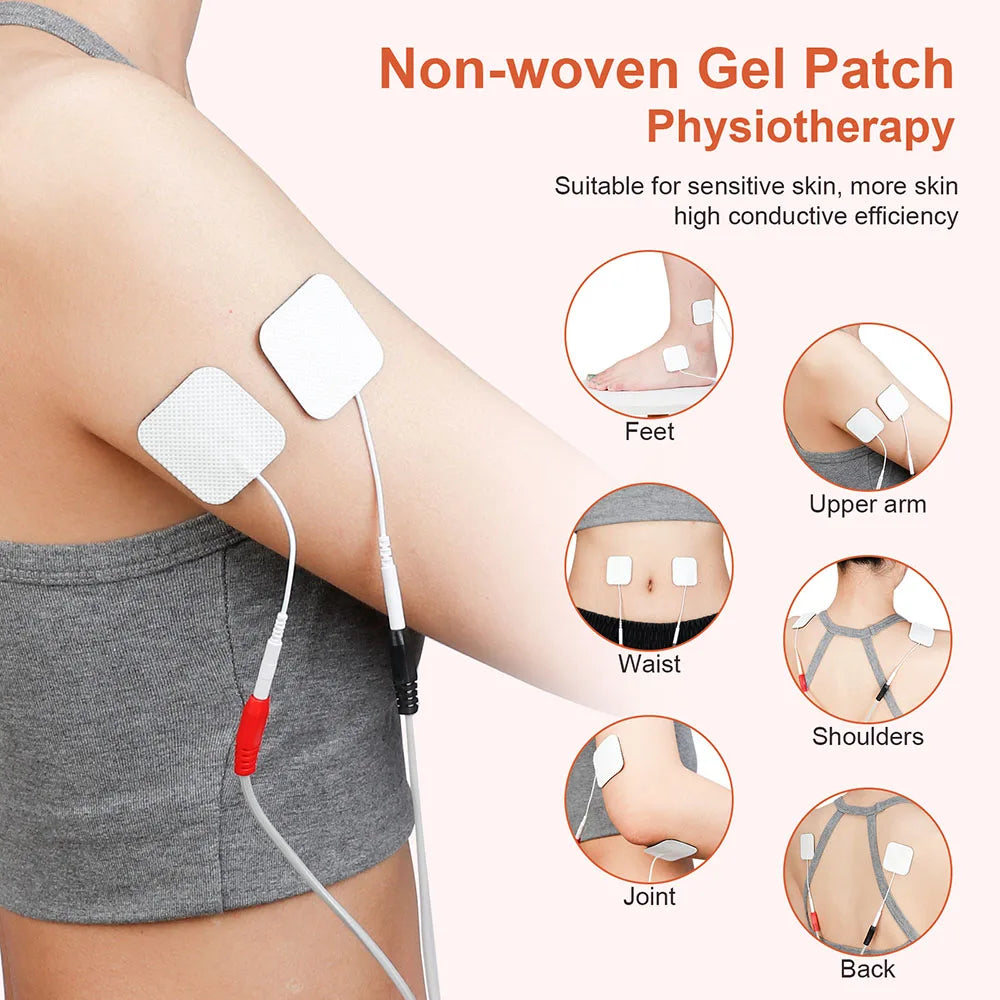 Microcurrent Muscle Stimulator EMS Tens Body Shaping Massage Breast Enhancement Neck Shoulder Back Arm Leg Massage Machine