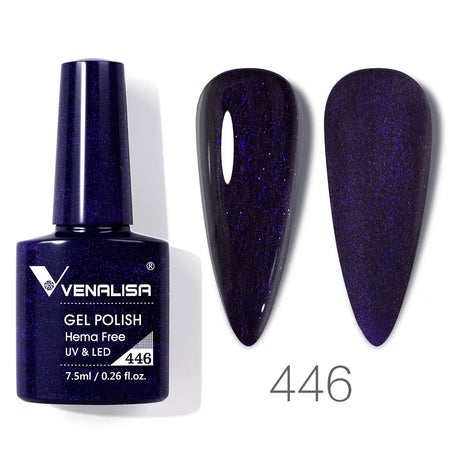 VIP5 Venalisa Nail Gel Polish Jelly Color HEMA/TPO FREE Nude Pink Semi Permanent Soak Off UVLED Gel Polish Sparkle Gel Varnish