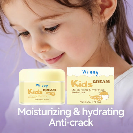 Anti-Cracked Facial Cream for Kids Deep Moisturize Nourish Strengthen Skin Barrier Soothing Dryness No Irritating Baby Bum Cream